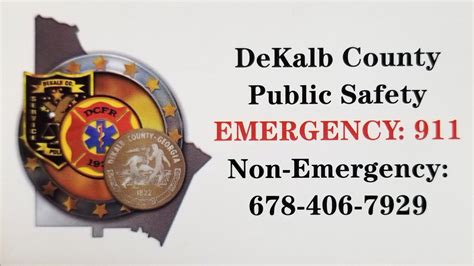 Public Education Specialist Al Fowler from DeKalb County Police Department 30 Apr 22 EMERGENCY. . Non emergency number for dekalb county